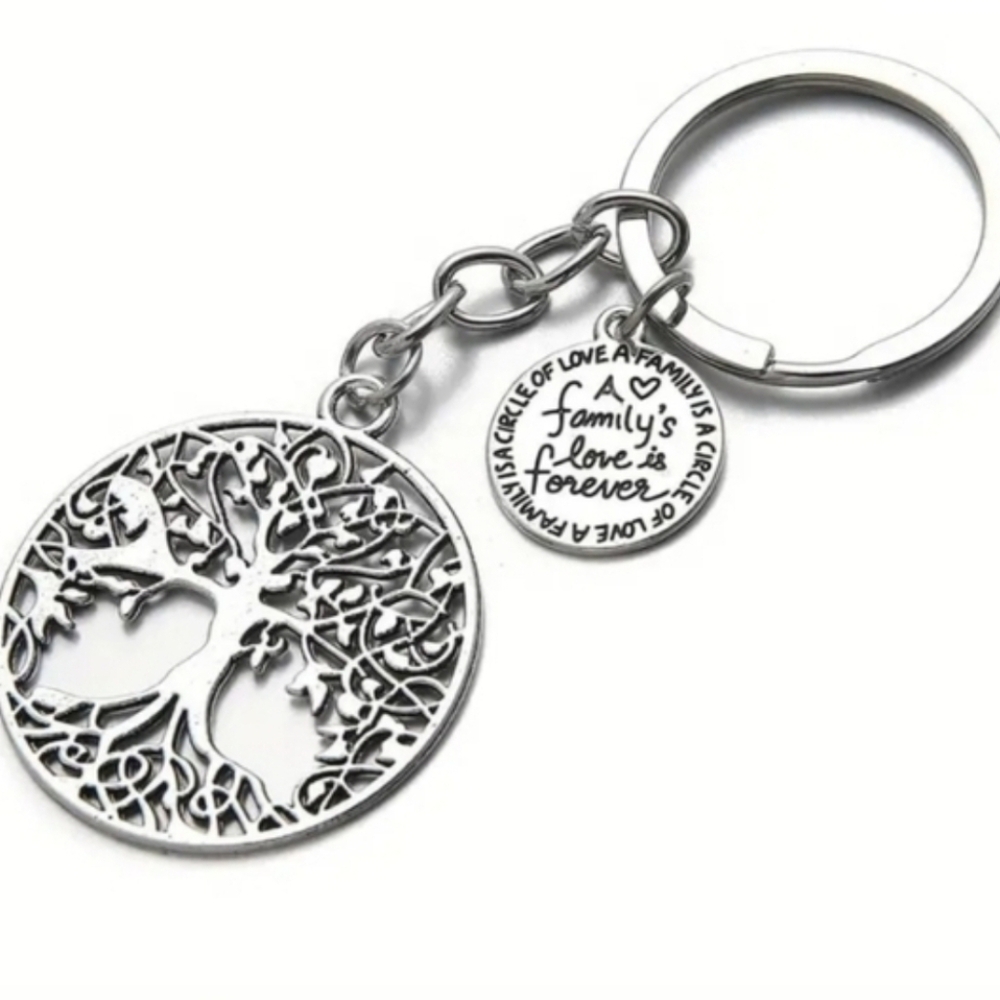 HOST GIVAWAY! 🎁 FREE SHIPPING! !Tree of Life Family Love Keychain W/Charm! 😍 - Picture 3 of 3